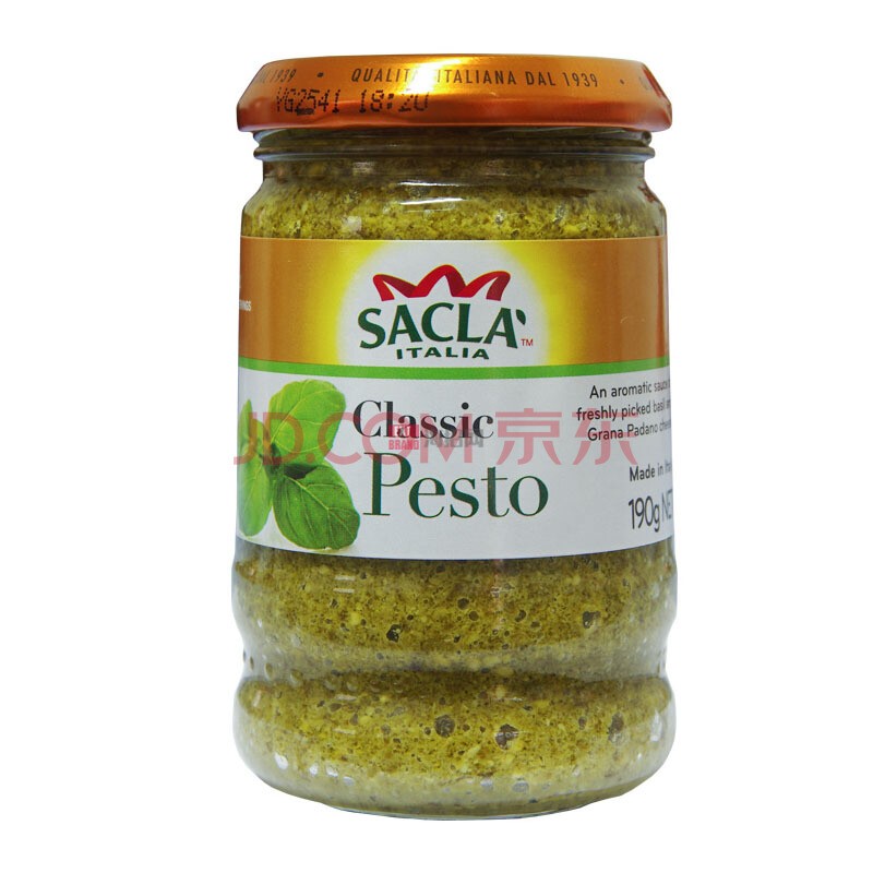 意大利Pesto传统罗勒意粉酱（青酱）190g/瓶
