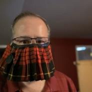 Is it a mask? Is it a kilt? Who knows - as long as it gets the job done!