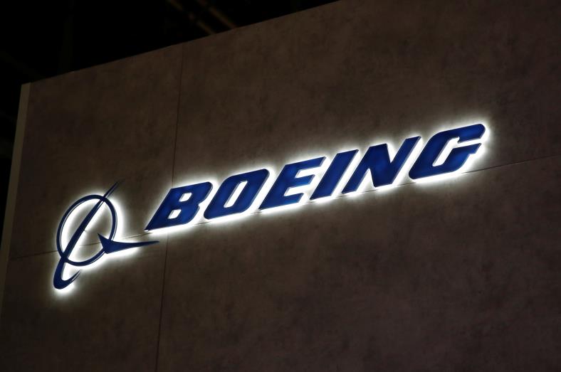 A Boeing logo is pictured during the European Business Aviation Co<em></em>nvention & Exhibition (EBACE) at Geneva Airport, Switzerland May 28, 2018. REUTERS/Denis Balibouse