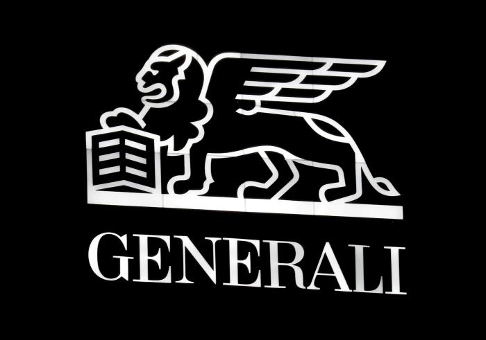 The Generali logo in Milan's CityLife district, Italy November 5, 2018.  REUTERS/Stefano Rellandini/File Photo/File Photo