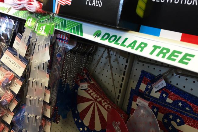 Products are seen on display at a Dollar Tree discount store in Garden City, New York, U.S., May 23, 2016.  REUTERS/Shannon Stapleton