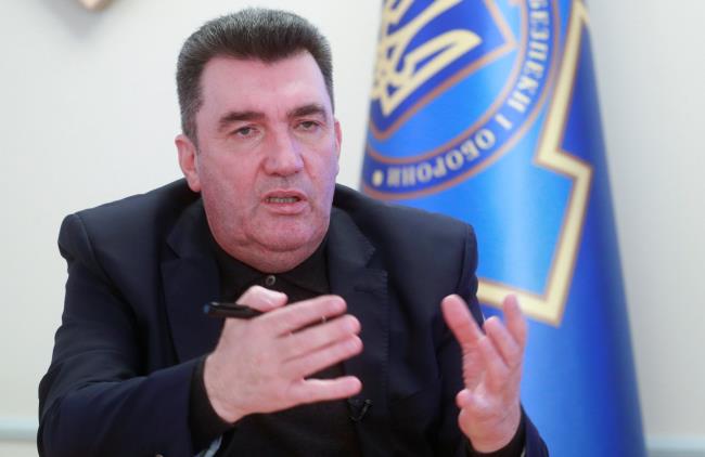Oleksiy Danilov, Secretary of Ukraine's Natio<em></em>nal Security and Defence Council, speaks during an interview with Reuters in Kyiv, Ukraine April 7, 2021. REUTERS/Valentyn Ogirenko