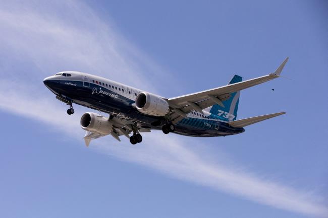 A Boeing 737 MAX airplane lands after a test flight at Boeing Field in Seattle, Washington, U.S. June 29, 2020. REUTERS/Karen Ducey