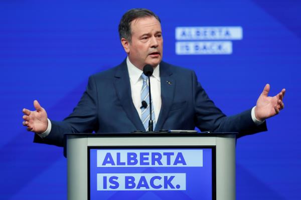 Alberta Premier Kenney addresses delegates at the annual UPC co<em></em>nvention in Calgary