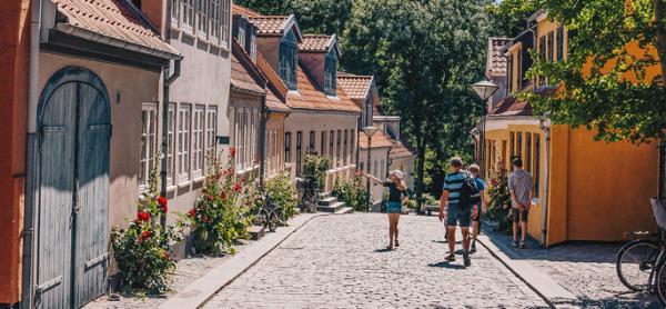 The old town of Odense.