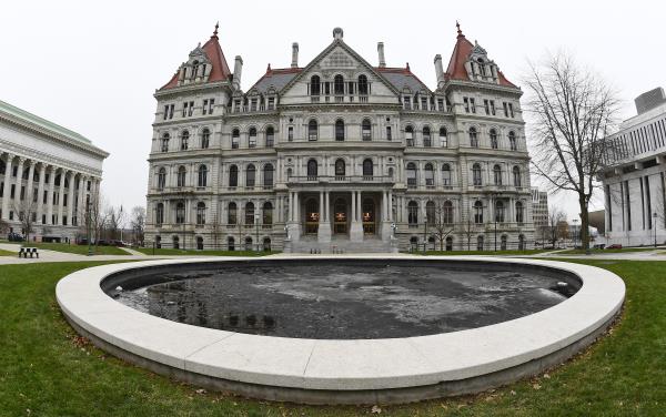 FILE - The New York state Capitol in Albany, N.Y., is pictured on Dec. 14, 2020.