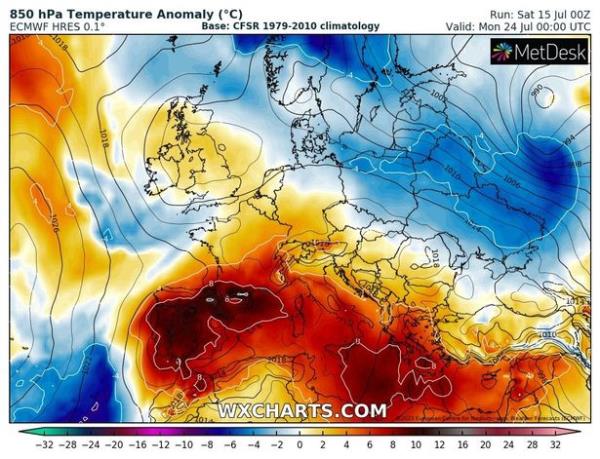 Europe is experiencing unprecedented temperatures