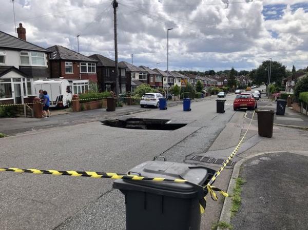 Angry residents say this is not the first time sink holes have been an issue