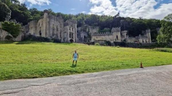 Tony visited Gwrych Castle on Sunday (July 2)