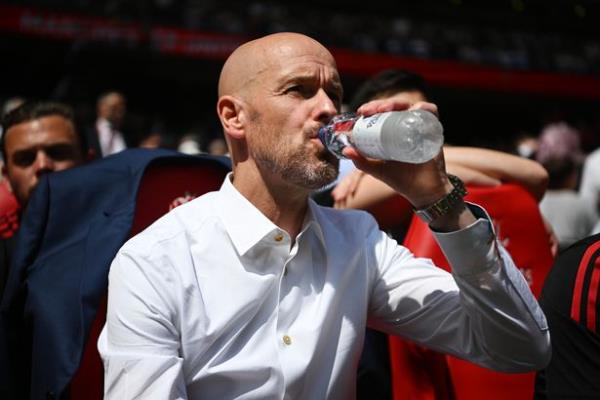 LONDON, ENGLAND - JUNE 03: Erik ten Hag, Manager of Manchester United, looks on prior to the Emirates FA Cup Final between Manchester City and Manchester United at Wembley Stadium on June 03, 2023 in London, England.