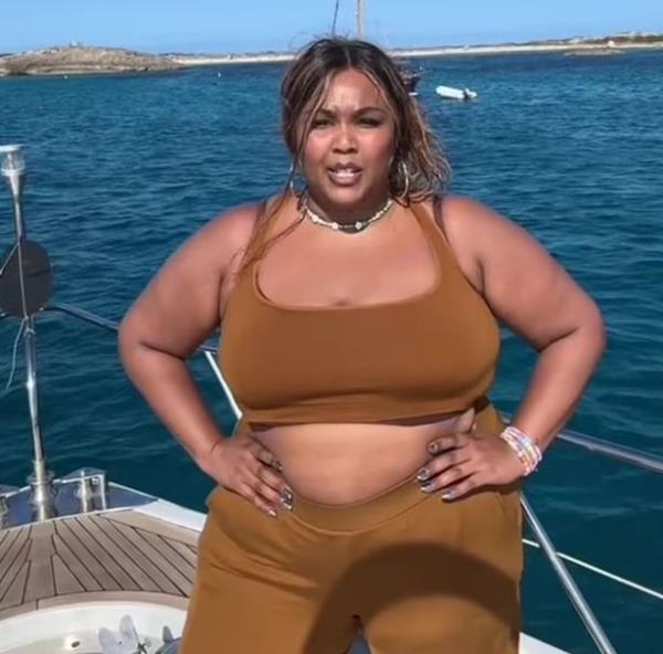 Lizzo modelled pieces from the new collection of her shapewear brand, Yitty