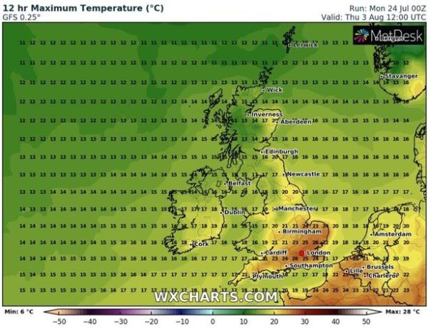 UK weather maps show exact date Brits will bask with hottest day in weeks coming