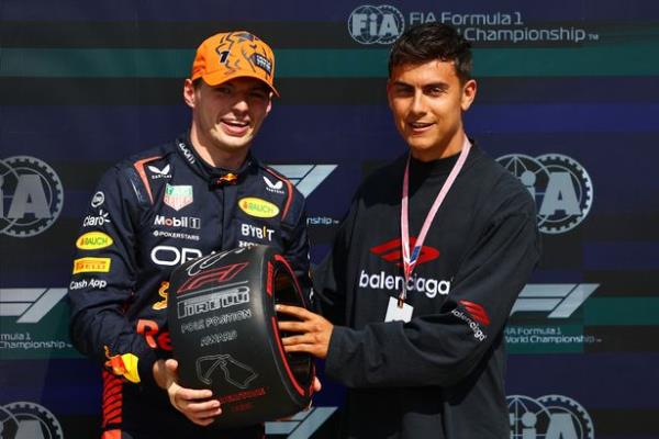 Dybala and F1 World Champion Max Verstappen