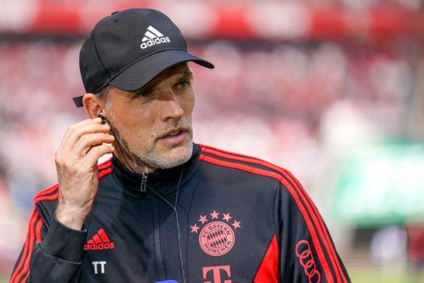 COLOGNE, GERMANY - MAY 27: Head Coach Thomas Tuchel of FC Bayern Munchen during the Bundesliga match between 1. FC Koln and FC Bayern Munchen at the RheinEnergieStadion on May 27, 2023 in Cologne, Germany