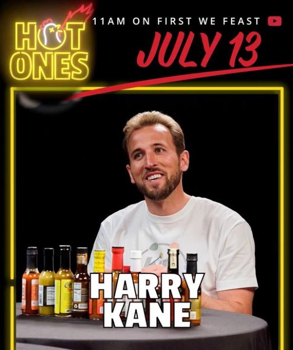 Harry Kane is set to appear on Hot Ones