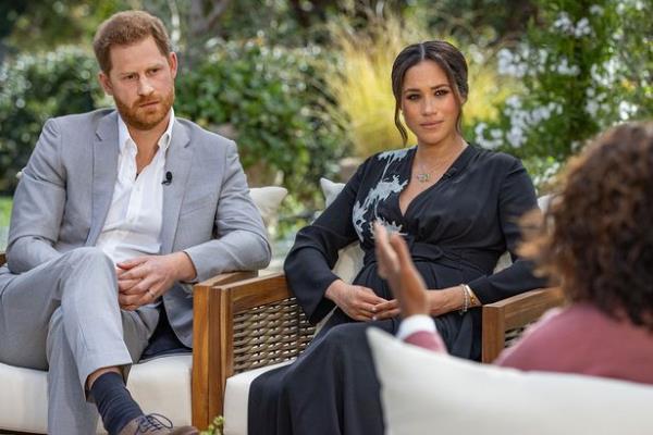 The Duchess of Sussex was asked a<em></em>bout the altercation in an interview with Oprah Winfrey