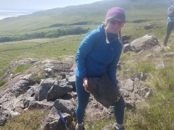 Dr Lydia Hallis is leading the Scotland rock hunt