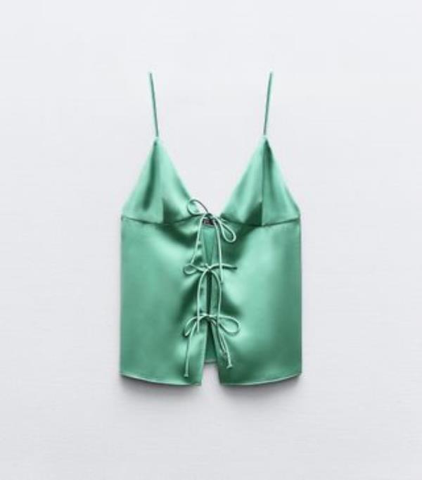 Zara satin top