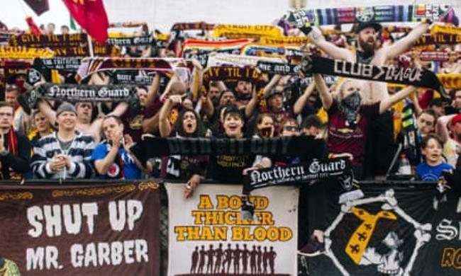 Detroit City FC boasts a lively fan culture, popularized by the supporters’ section’s unusual position on one side of the ground.
