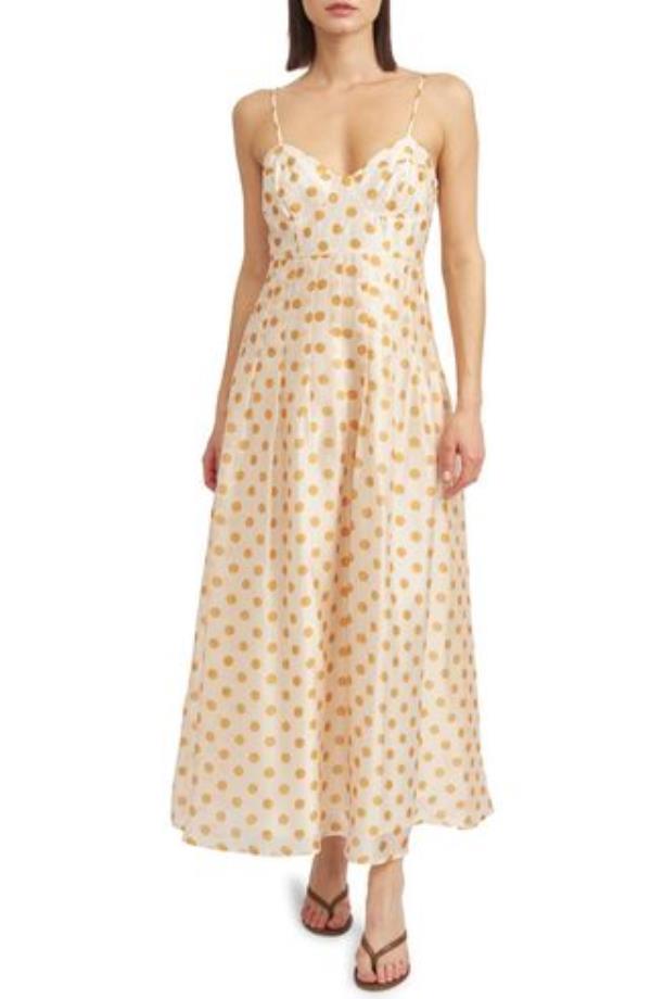 Polka Dot A-Line Dress