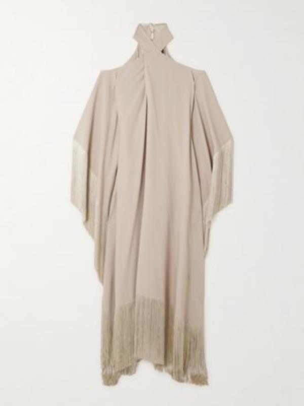 Mambo Fringed Crepe Kaftan