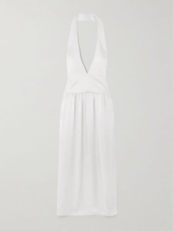 George Oversized Gathered Mikado Mini Dress