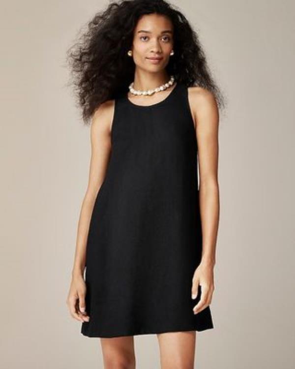 Maxine Button-Back Dress in Linen