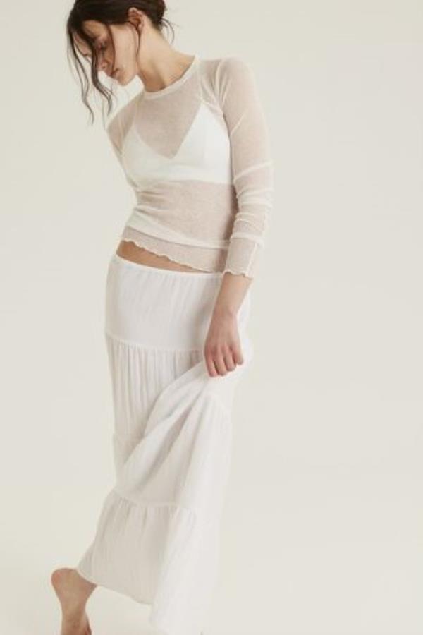 Tiered Maxi Skirt