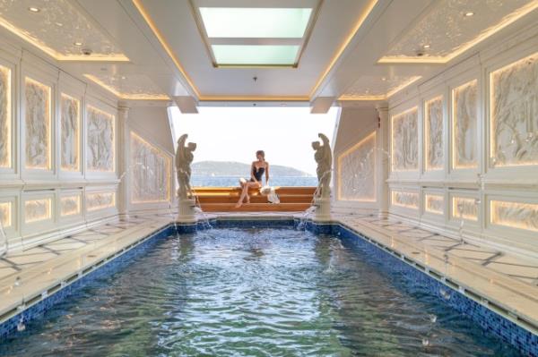 Bilgin Yachts Leona - Bilgin 263 II FEMAIL 13128361 Inside a BILLIo<em></em>nAIRES super yacht with a secret pool in the beach club