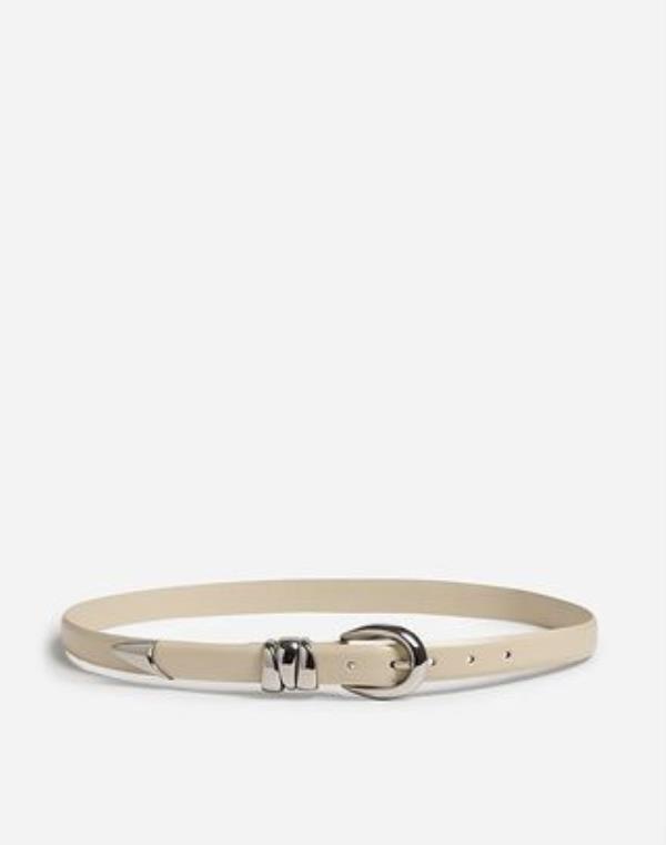 Chunky text<em></em>areal Leather Belt