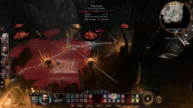 Gale Uses Firebolt On Weakened Goblin During Dror Ragzlin Fight
