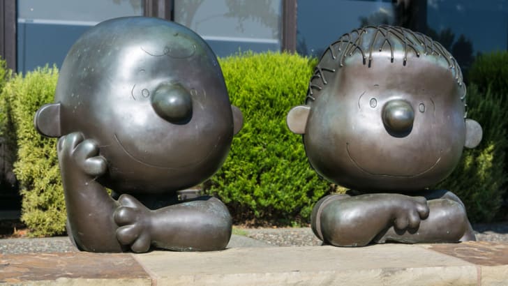 Charlie Brown and Linus are pictured