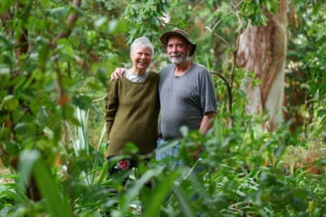 Jill and Jack Fenaughty in the bush near their home in Mākara, near Wellington.