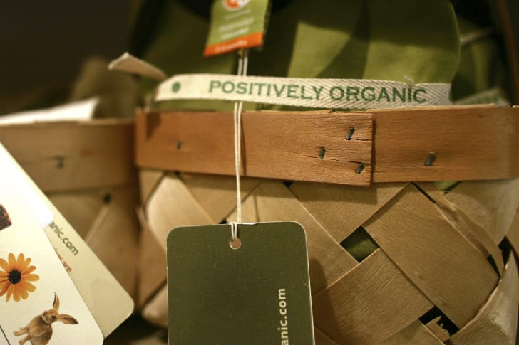 photo of organic food at a vegan store