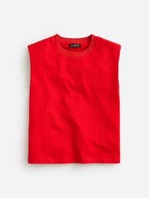 Structured Muscle T-Shirt in Mariner Cotton