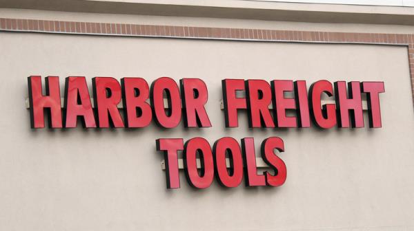 Harbor Freight Tools sign on a building