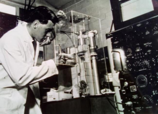 Brian Haywood at the UK Atomic Energy Authority in Harwell, Oxfordshire, in the 1960s
