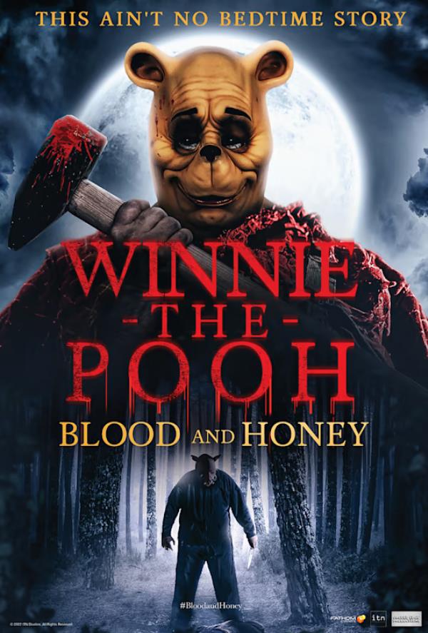 Poster art for the cancelled film 'Winnie the Pooh: Blood and Honey'