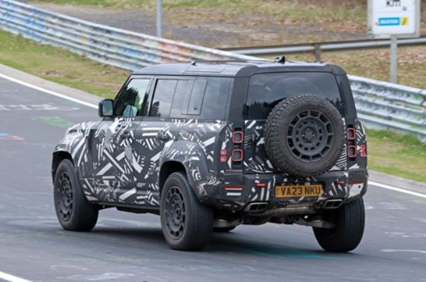 Twin-turbo V8 Land Rover Defender OCTA spotted being thrashed round the Nurburgring