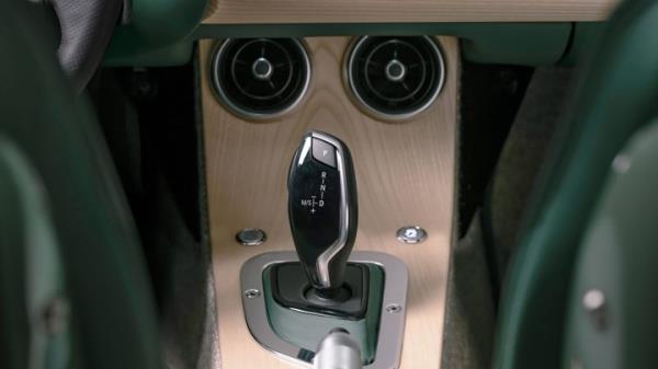 2024 Morgan Plus Four - green, automatic transmission BMW shifter