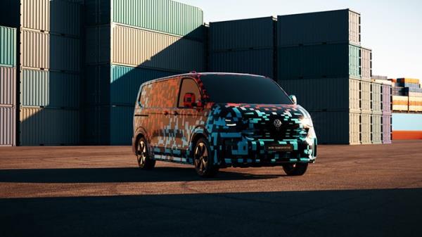 Camo or not there is no disguising the Volkswagen Transporter's basic look.
