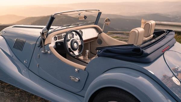 2024 Morgan Plus Four - blue, interior, rear