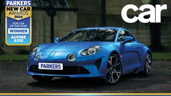 Alpine A110 is Best Fun Car 2024 in the Parkers New Car Awards