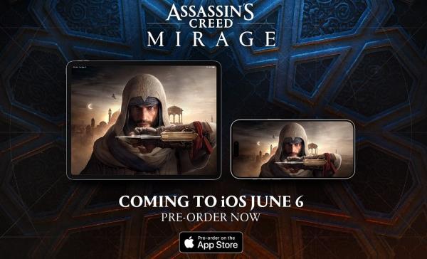 Assassin's Creed Mirage for Apple devices.