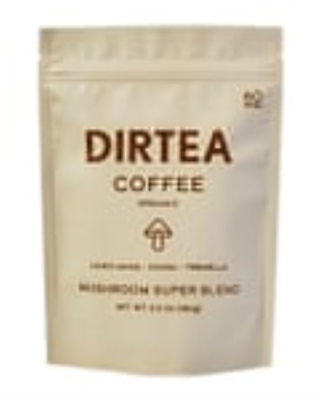 A pouch of Dirtea coffee