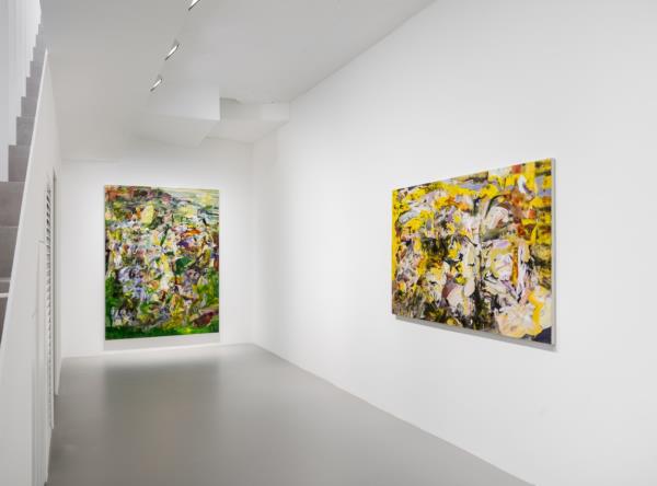 An installation view of Cecily Brown's exhibition 