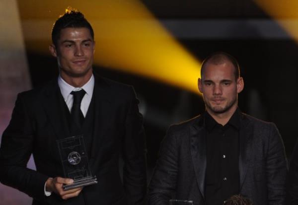 Cristiano Ro<em></em>naldo and Wesley Sneijder