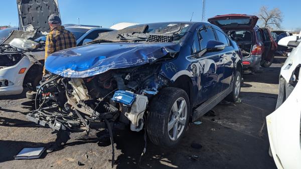37 - 2013 Chevrolet Volt in Colorado wrecking yard - photo by Murilee Martin