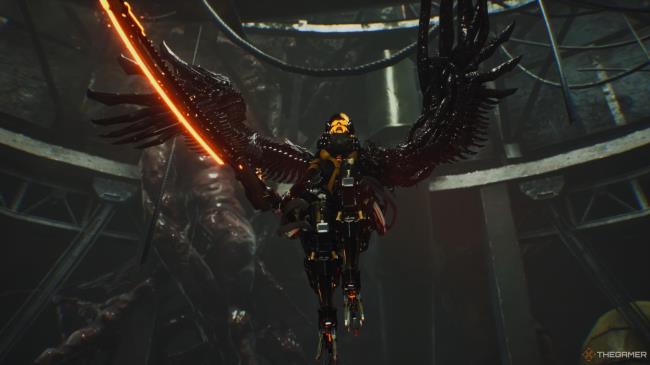 Tachy with both wings in Stellar Blade.