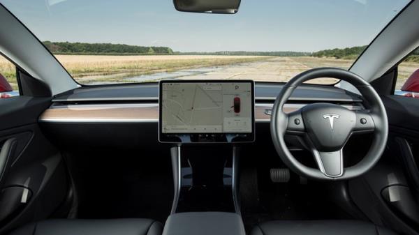 Interior of the first right-hand drive 2019 Tesla Model 3